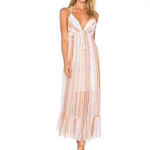 Free People Rainbow Stripe Maxi Dress